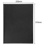 Protège-menus en PVC Olympia A4 noir — E217