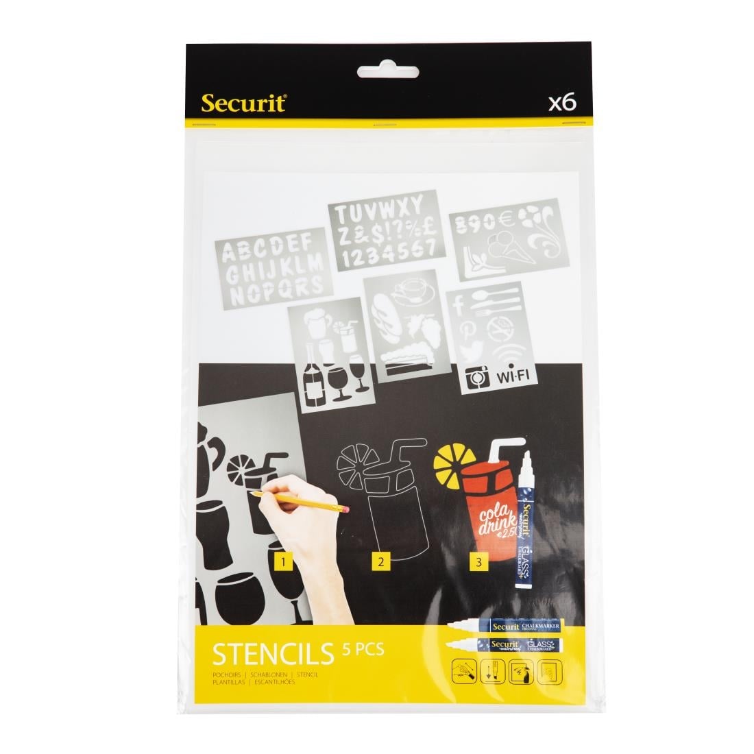 Kit de pochoirs Securit — E287