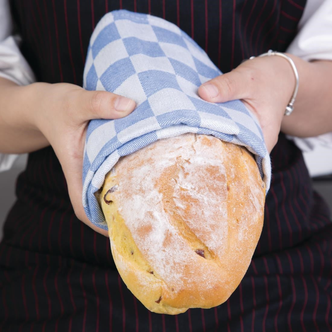 Torchon de cuisine Vogue bleu — E578
