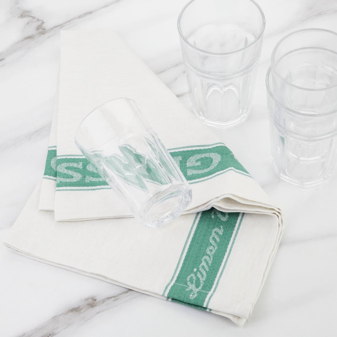 Essuie-verres Vogue verts — E912