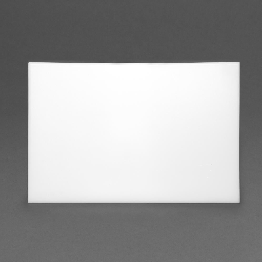 Planche à découper anti-bactérienne en haute densité Hygiplas blanche — F157