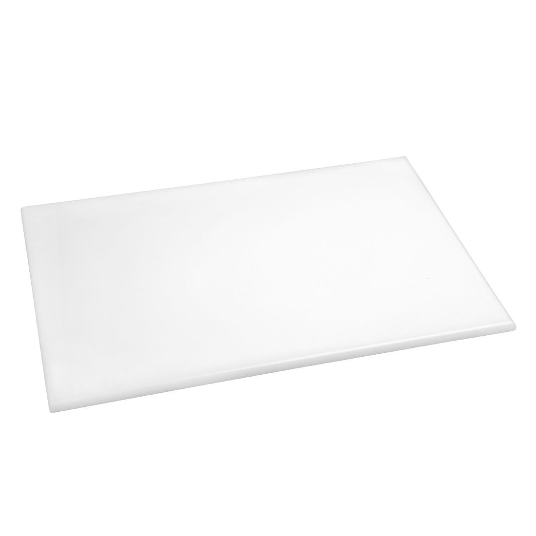 Planche à découper anti-bactérienne en haute densité Hygiplas blanche — F157