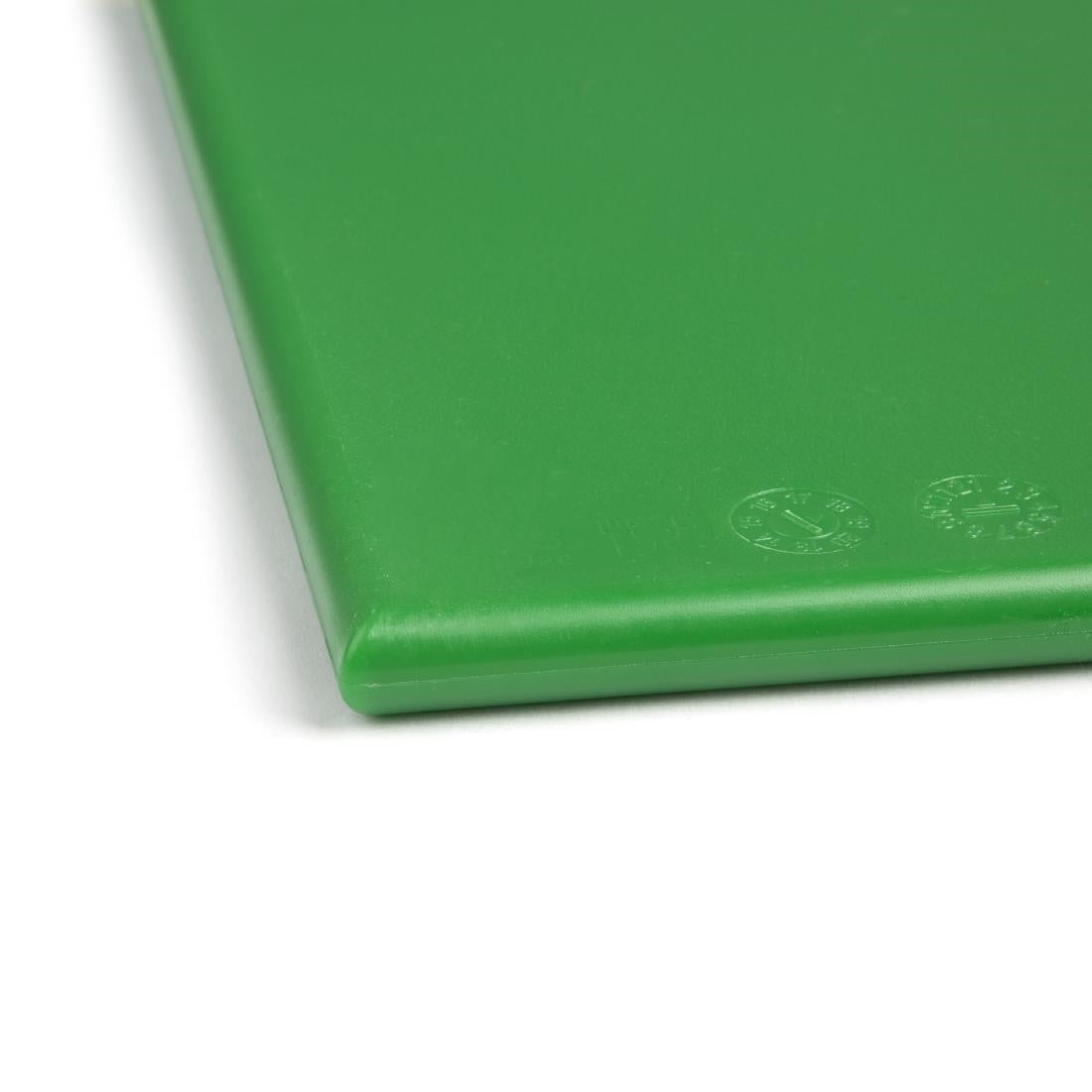 Planche à découper anti-bactérienne en haute densité Hygiplas verte — F158