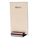 Porte-menu A5 inox Olympia — F778