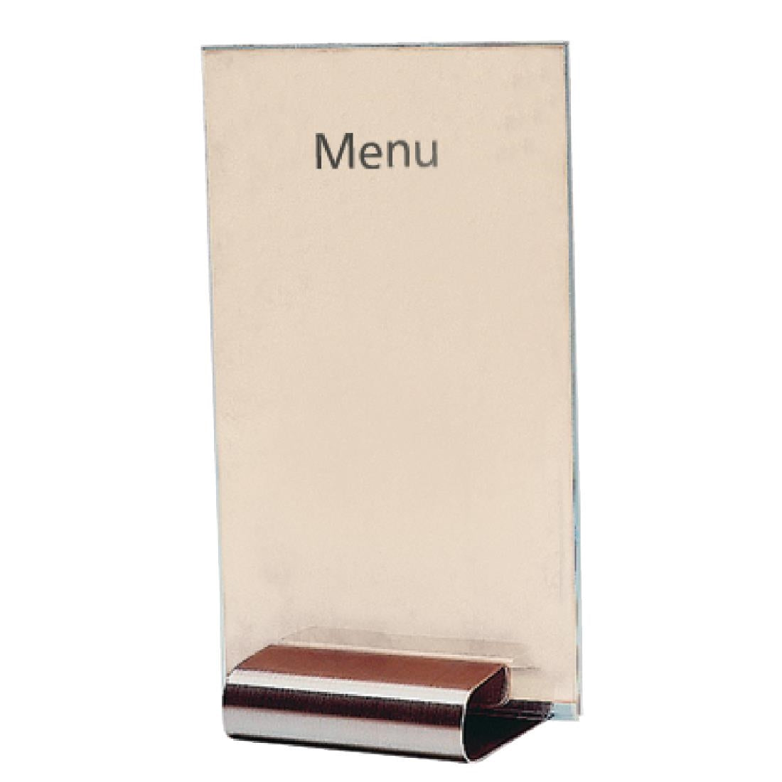 Porte-menu A5 inox Olympia — F778