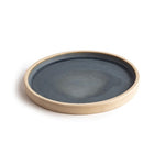 Assiettes plates bord droit granit bleu Olympia Canvas 180mm (lot de 6) — FA300