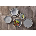 Assiettes plates granit bleu Olympia Canvas 265mm (lot de 6) — FA303