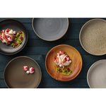 Assiettes creuses calottes terre de sienne Olympia Canvas 230mm (lot de 6) — FA313