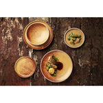 Assiettes plates terre de sienne Olympia Canvas 180mm (lot de 6) — FA309