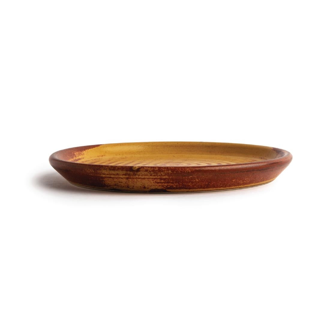 Assiettes plates terre de sienne Olympia Canvas 180mm (lot de 6) — FA309
