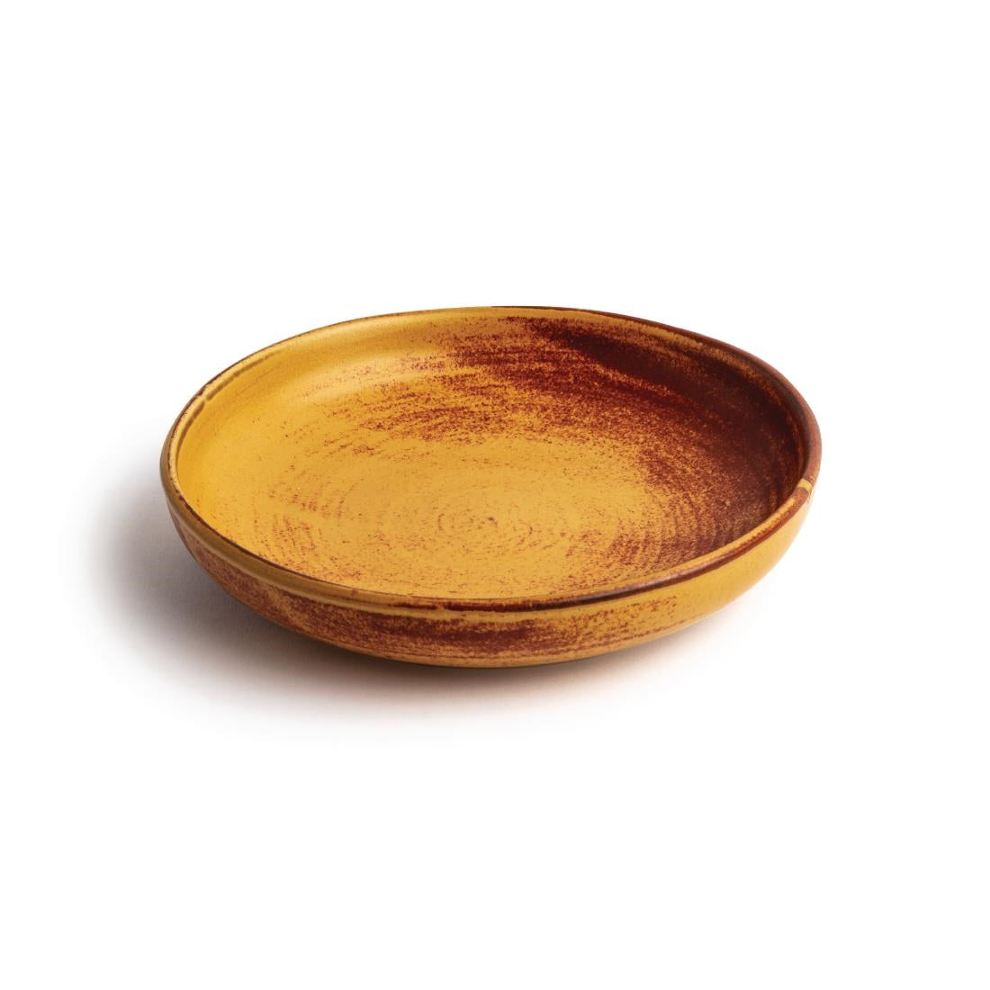 Assiettes creuses calottes terre de sienne Olympia Canvas 230mm (lot de 6) — FA313