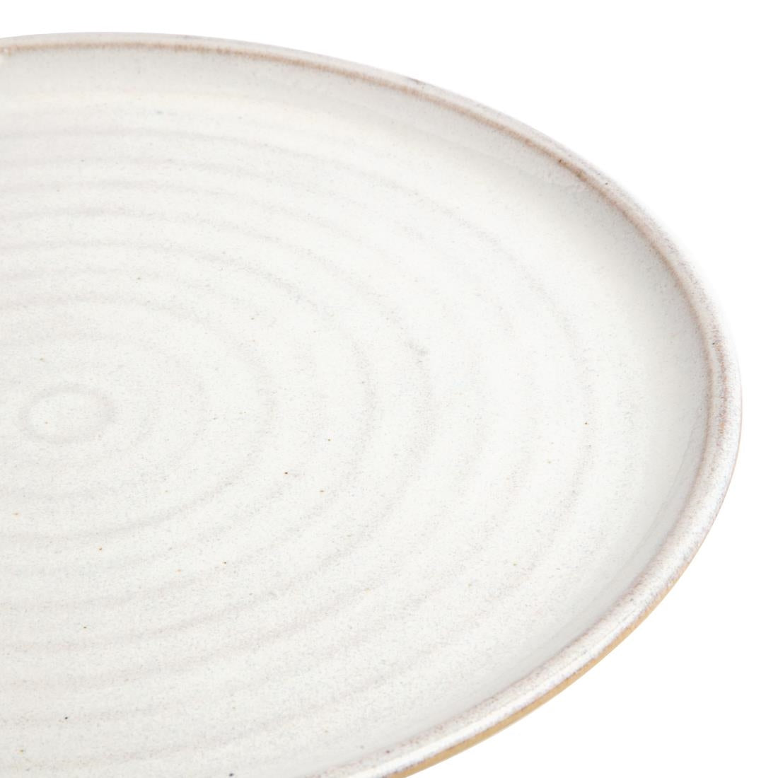 Assiettes plates blanc Murano Olympia Canvas 265mm (lot de 6) — FA331