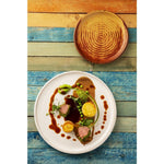 Assiettes plates blanc Murano Olympia Canvas 265mm (lot de 6) — FA331