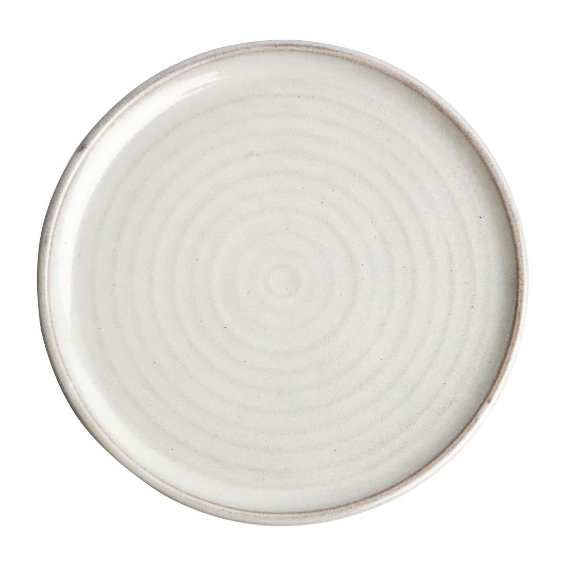 Assiettes plates blanc Murano Olympia Canvas 265mm (lot de 6) — FA331