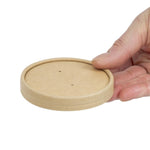 Couvercles pour bols à soupe kraft micro-ondables recyclables Colpac 225ml et 350ml (lot de 500) — FA367