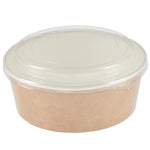Pots alimentaires kraft recyclables avec couvercles Colpac 1300ml (lot de 150) — FA374