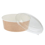 Pots alimentaires kraft recyclables avec couvercles Colpac 1300ml (lot de 150) — FA374