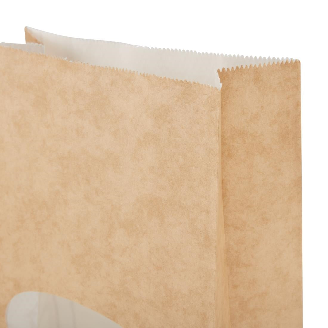 Sacs sandwich kraft recyclables noirs avec fenêtre Colpac (lot de 250) — FA382
