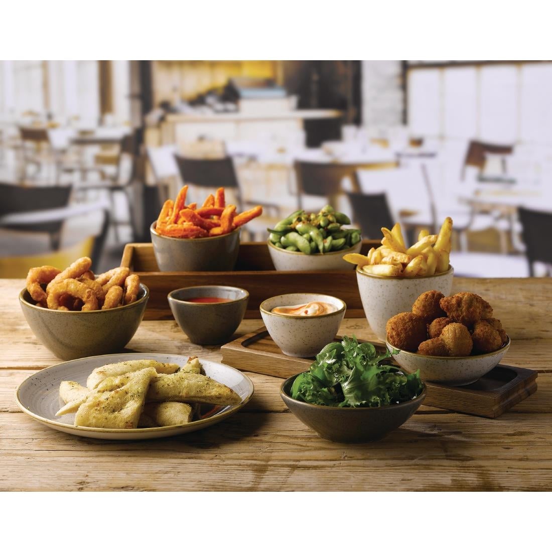 Pots à sauce Churchill Stonecast Barley White 60ml (Lot de 12) — FA643