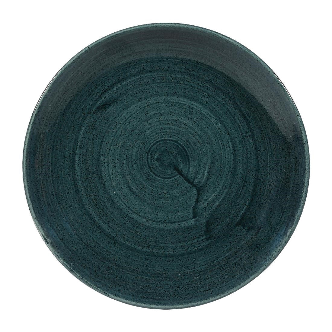 Assiettes rondes Churchill Stonecast Patina Rustic Teal 217mm (Lot de 12) — FA594