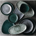 Assiettes coupes rondes Churchill Stonecast Patina Rustic Teal 248mm (Lot de 12) — FA592