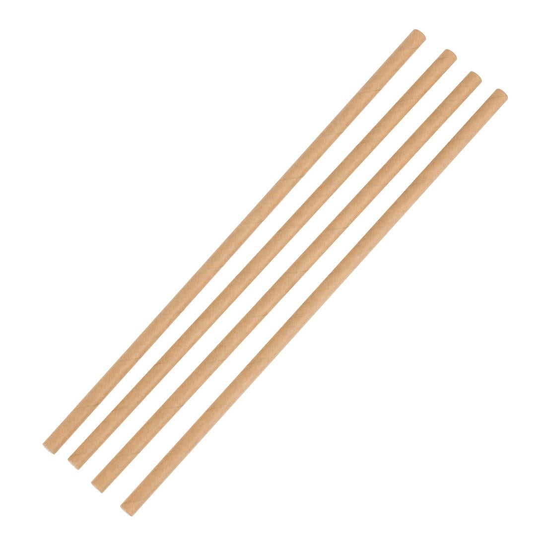 Pailles compostables en papier kraft Fiesta Compostable (lot de 250) — FB138