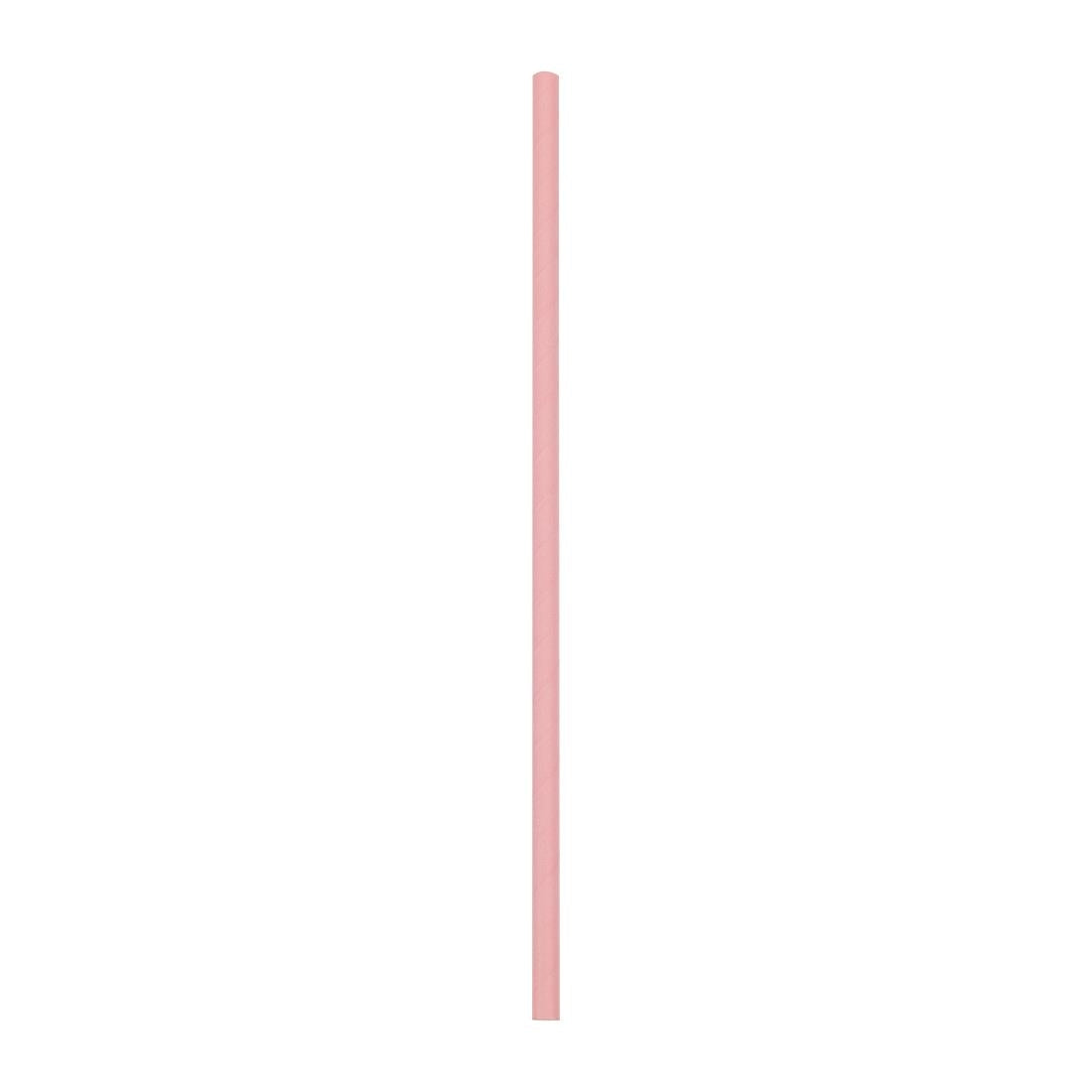 Pailles compostables en papier roses Fiesta Compostable (lot de 250) — FB139