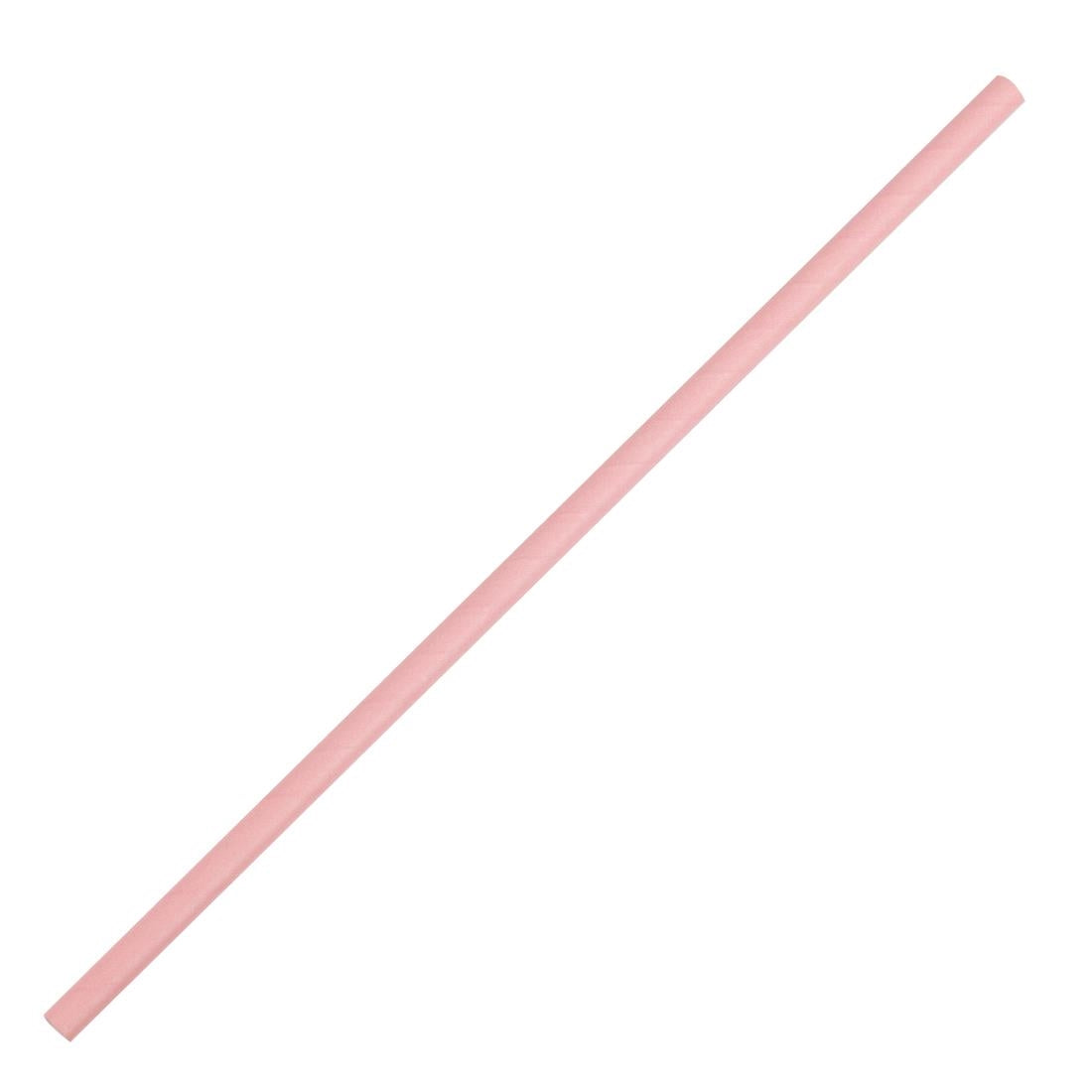 Pailles compostables en papier roses Fiesta Compostable (lot de 250) — FB139