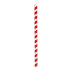Pailles à smoothie compostables en papier Fiesta Compostable rouges 210mm (lot de 250) — FB147