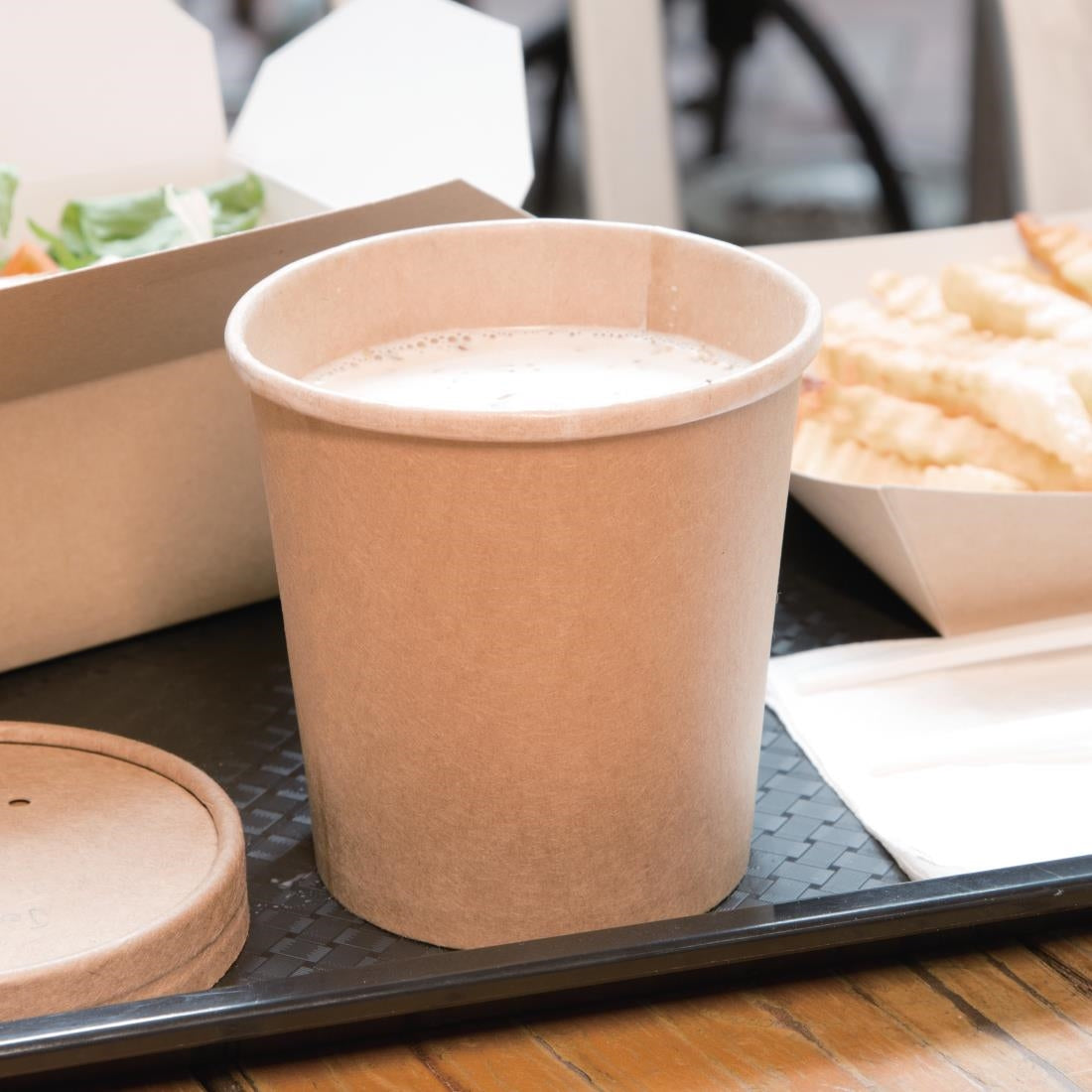 Pots à soupe en PLA Fiesta Compostable 98mm 455ml (lot de 500) — FB164