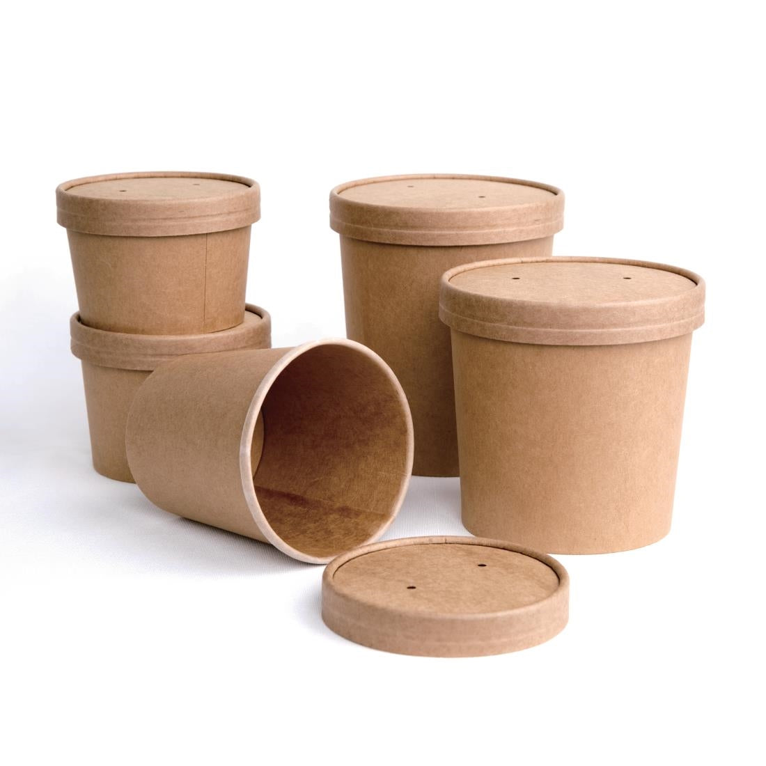 Pots à soupe en PLA Fiesta Compostable 98mm 455ml (lot de 500) — FB164