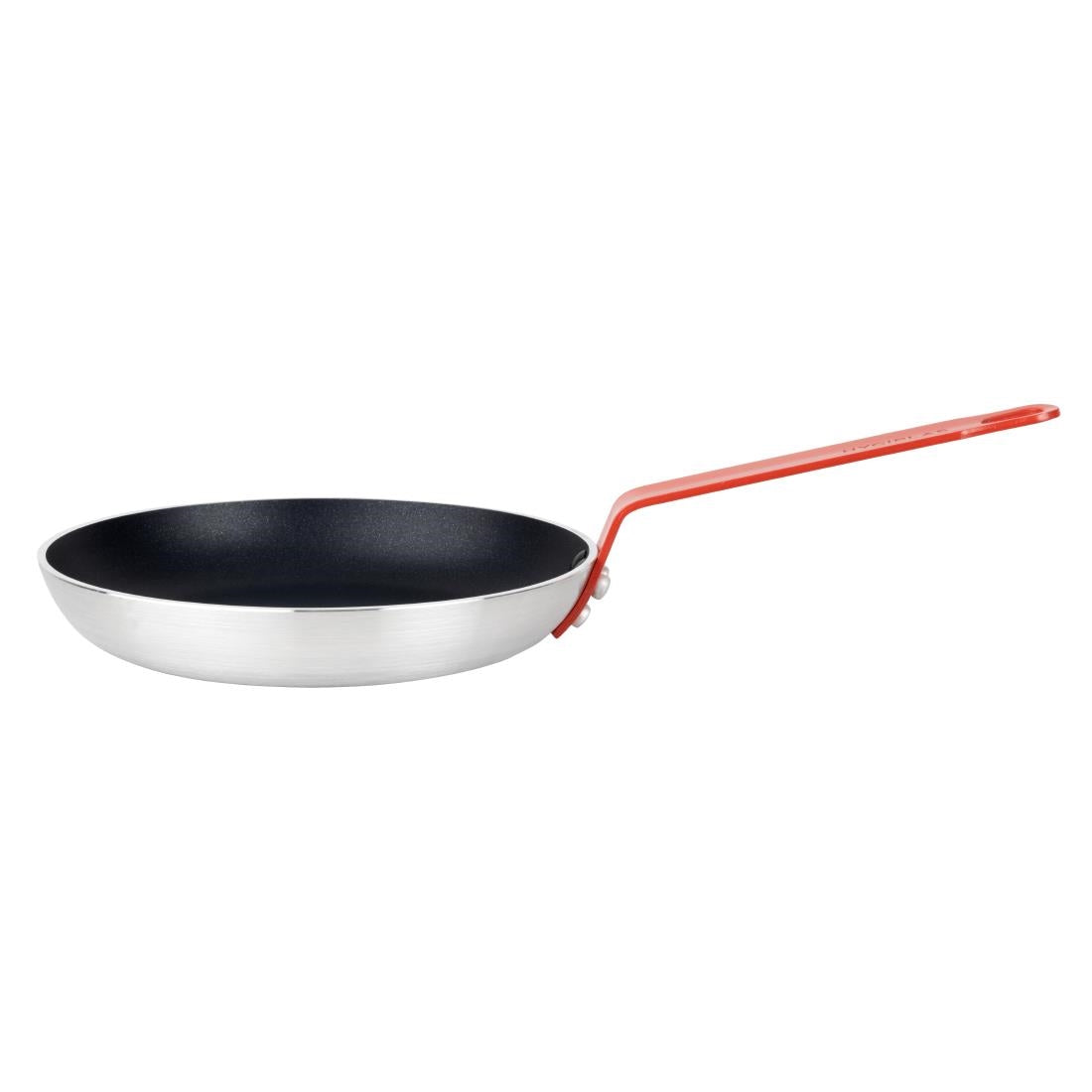 Poêle en aluminium antiadhésive Hygiplas Teflon Platinum Plus avec poignée rouge 24cm — HT965