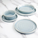 Assiettes rondes plates Olympia Cavolo bleu cristallin 270mm (lot de 4) — FB569