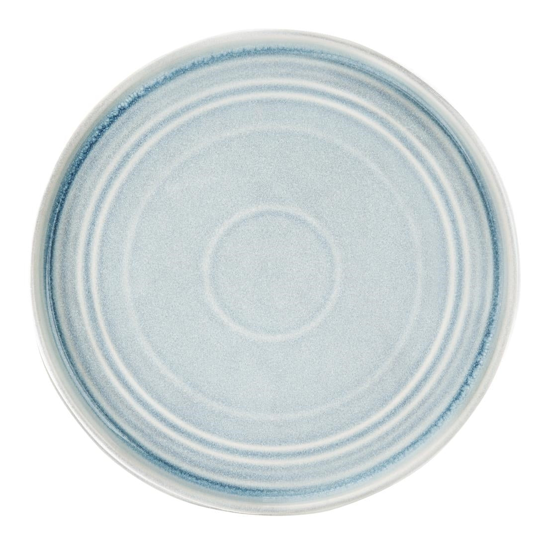 Assiettes rondes plates Olympia Cavolo bleu cristallin 270mm (lot de 4) — FB569