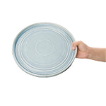 Assiettes rondes plates Olympia Cavolo bleu cristallin 270mm (lot de 4) — FB569