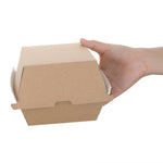 Grandes boîtes hamburger compostables kraft Fiesta Compostable 112mm (lot de 150) — FB665