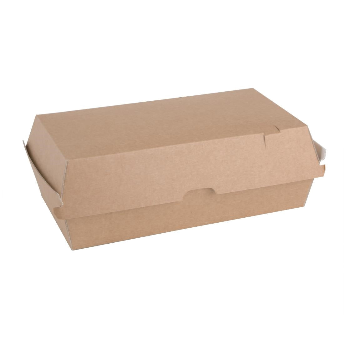 Grandes boîtes kraft avec couvercle à charnière compostables Fiesta Compostable 204mm (lot de 100) — FB667