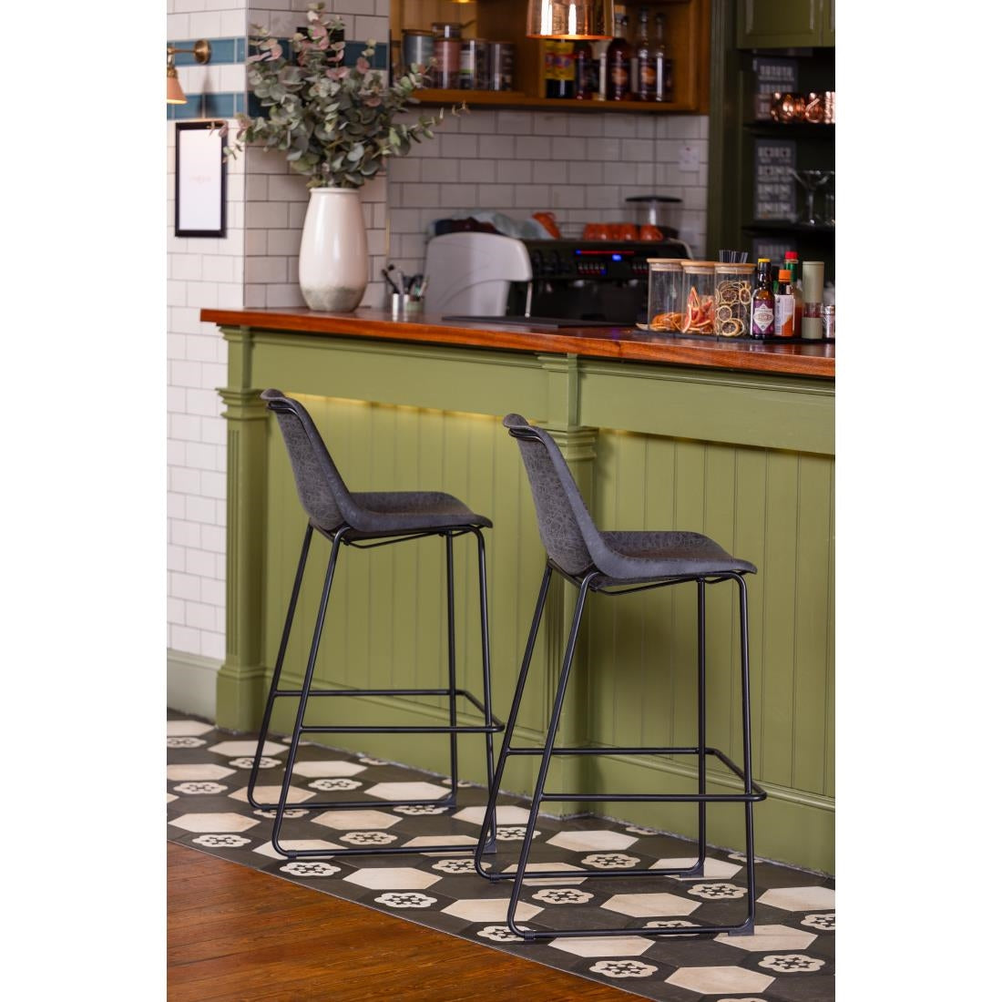 Tabouret haut Bolero Rodeo noir — FB883