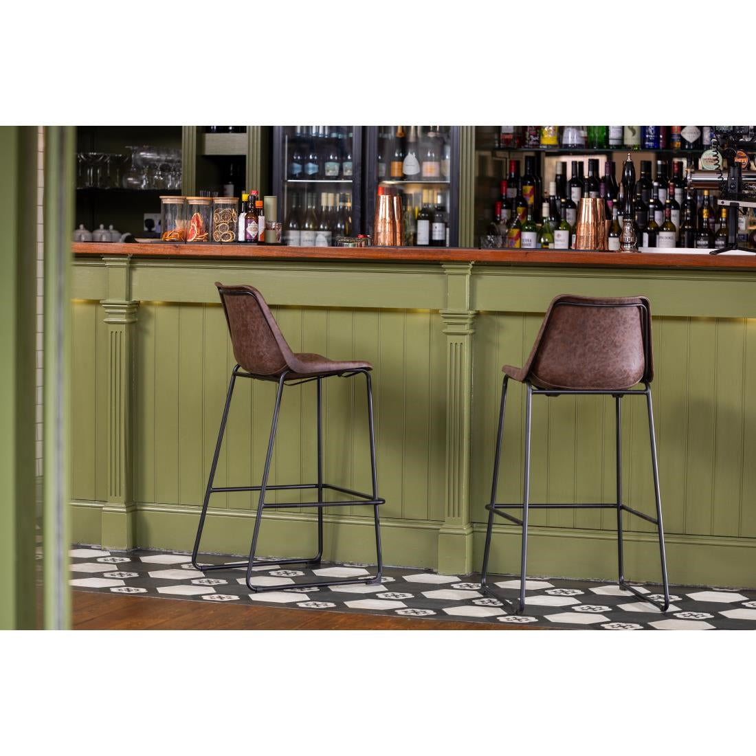 Tabouret haut Bolero Rodeo moka — FB884