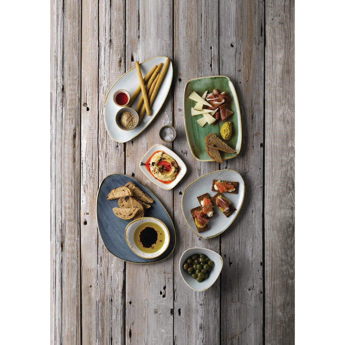 Assiettes avec rebord Churchill Stonecast Barley White 210mm (Lot de 6) — FC162