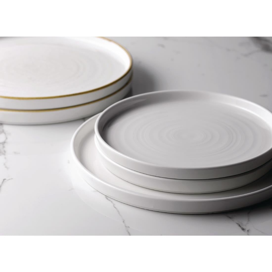 Assiettes avec rebord Churchill Stonecast Barley White 210mm (Lot de 6) — FC162
