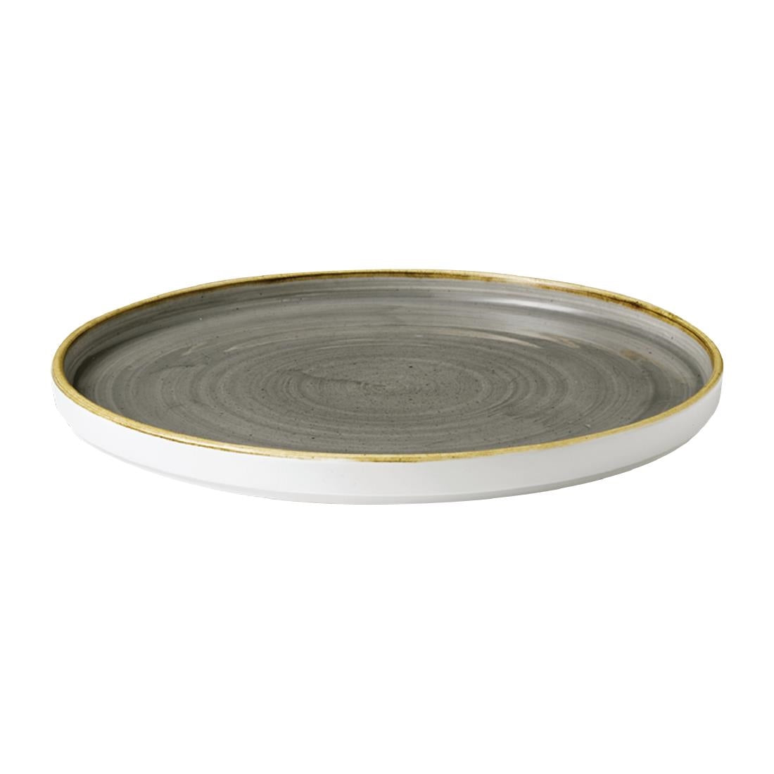 Assiettes avec rebord Churchill Stonecast Peppercorn Grey 260mm (Lot de 6) — FC163