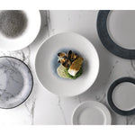 Assiettes creuses Churchill Bamboo centre quartz noir 281mm (lot de 12) — FC190