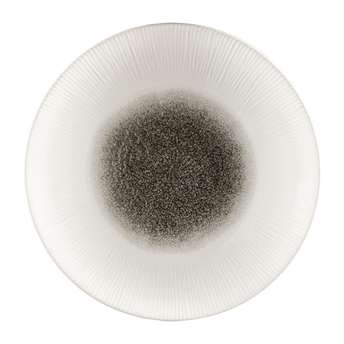 Assiettes creuses Churchill Bamboo centre quartz noir 281mm (lot de 12) — FC190