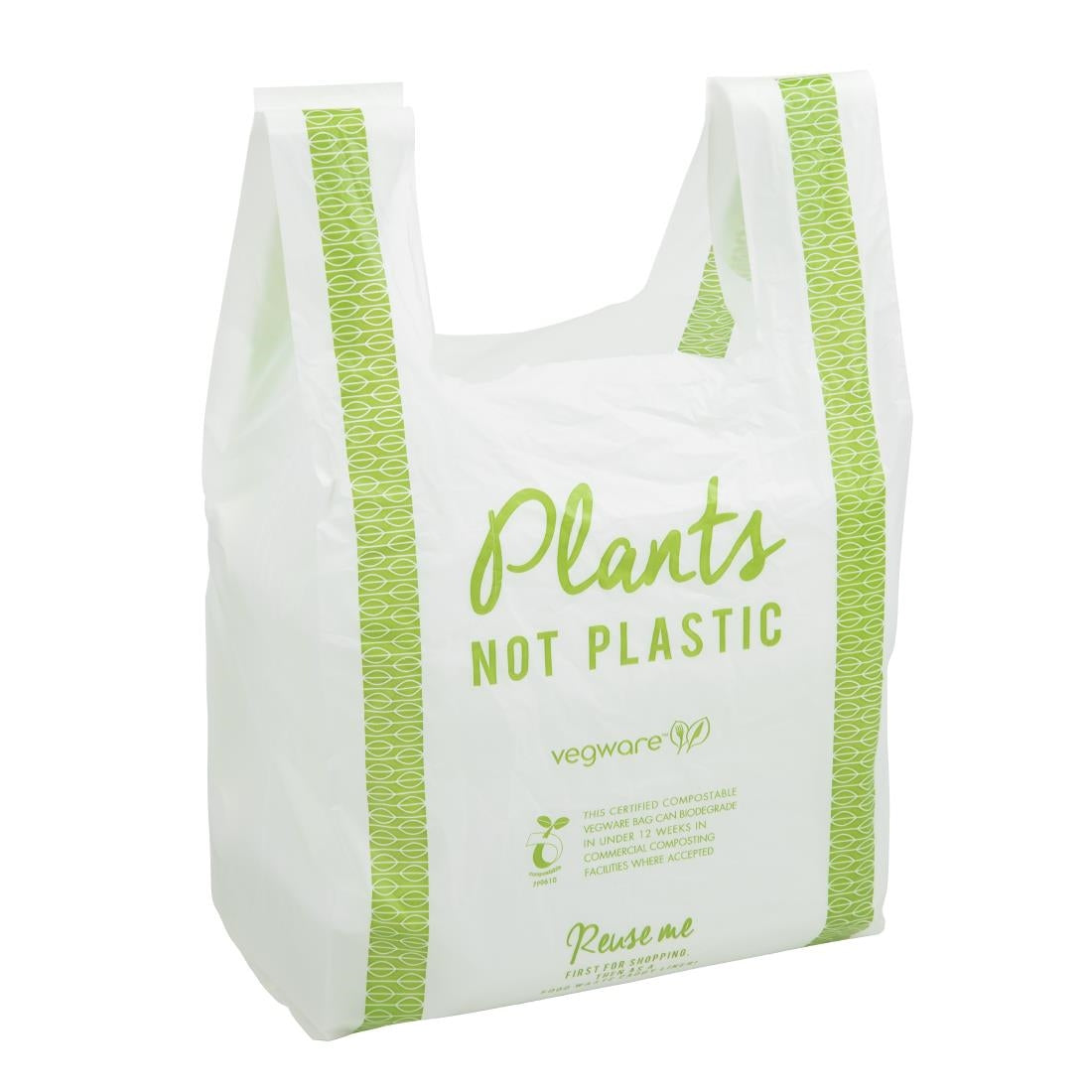 Sacs bretelles compostables en PLA Vegware taille moyenne (lot de 500) — FC892