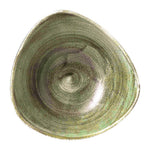Bols triangulaires Churchill Stonecast Patina Lotus Burnished Green 178mm (lot de 12) — FD867