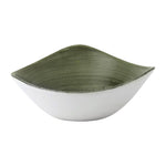 Bols triangulaires Churchill Stonecast Patina Lotus Burnished Green 178mm (lot de 12) — FD867
