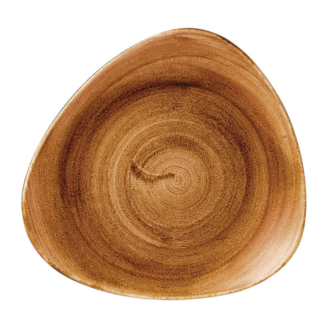 Assiettes triangulaires Churchill Stonecast Patina Lotus Vintage Copper 254mm (lot de 12) — FD872