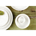 Assiettes Plates Rondes Olympia Cavolo Blanc Moucheté 180mm (lot de 6) — FD902