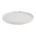 Assiettes plates rondes Olympia Cavolo blanc moucheté 270mm (Lot de 4) — FD904
